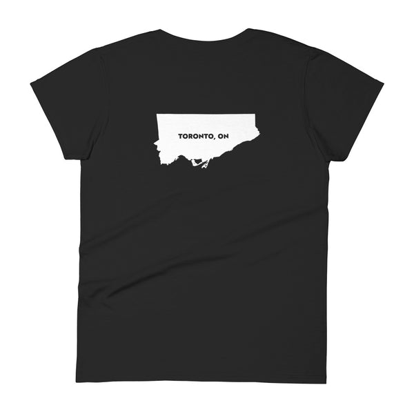 Tronno (Toronto Map Back) - Women's Short Sleeve T-shirt