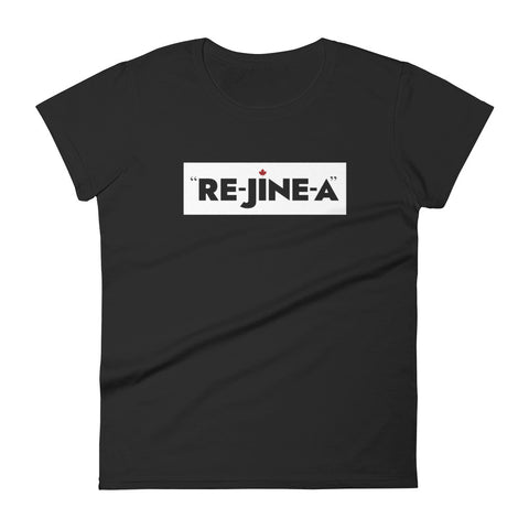 Re-jine-a (Maple Leaf Back) - Women's Short Sleeve T-shirt