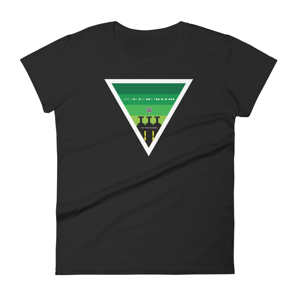 ICIH2P - Brass Valves - Green Triangle - Women's Short Sleeve T-shirt