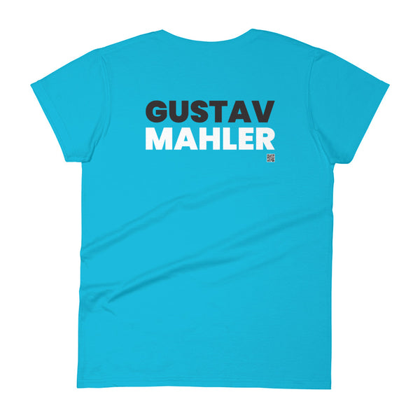 Gustav Mahler - Tiny Text Portrait - Women's Short Sleeve T-shirt