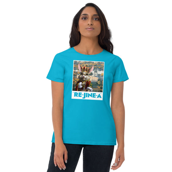 The Jackrabbit King of Re-jine-a - Women's Short Sleeve T-shirt