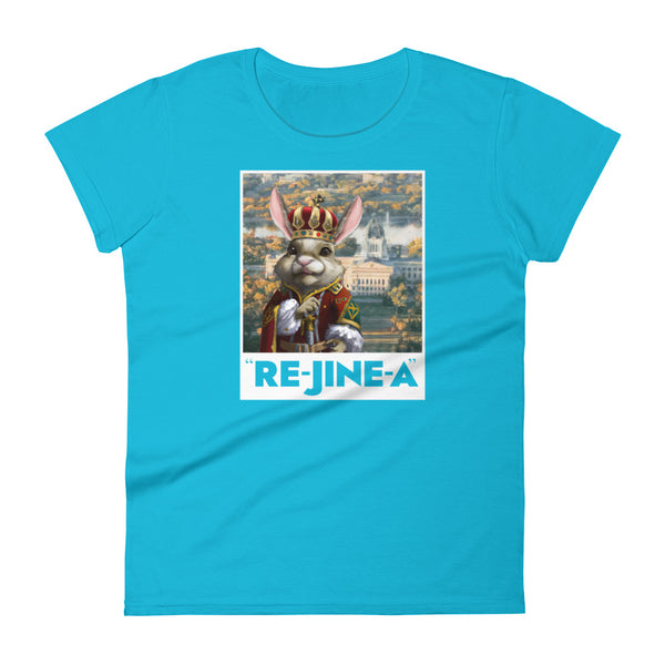 The Jackrabbit King of Re-jine-a - Women's Short Sleeve T-shirt