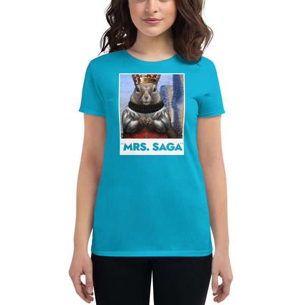 The Squirrel Queen of Mrs. Saga - Women's Short Sleeve T-shirt