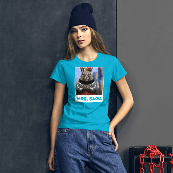 The Squirrel Queen of Mrs. Saga - Women's Short Sleeve T-shirt