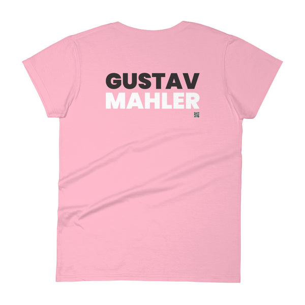 Gustav Mahler - Tiny Text Portrait - Women's Short Sleeve T-shirt