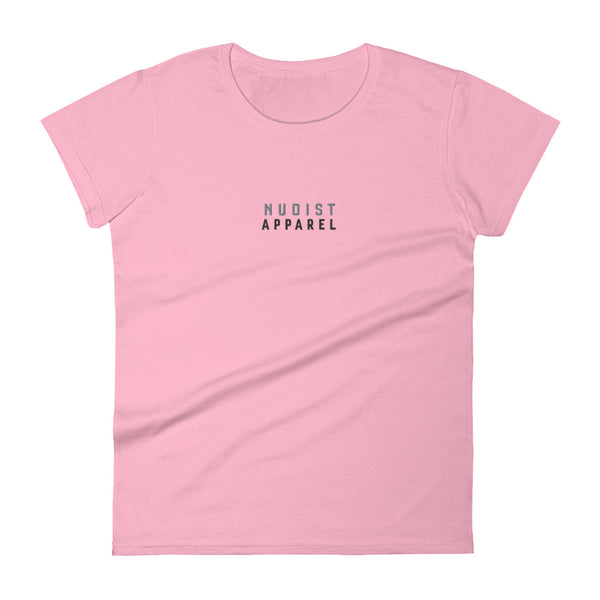 Nudist Apparel - Women's Embroidered Short Sleeve T-shirt