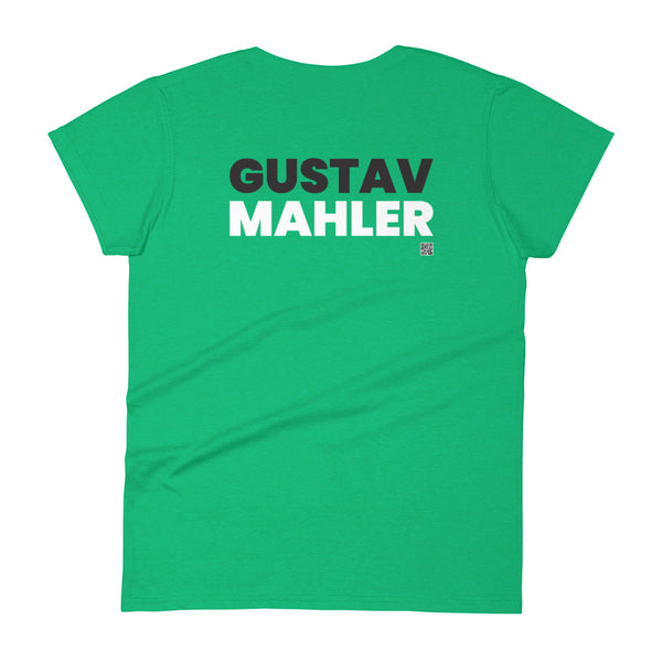 Gustav Mahler - Tiny Text Portrait - Women's Short Sleeve T-shirt