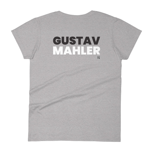 Gustav Mahler - Tiny Text Portrait - Women's Short Sleeve T-shirt