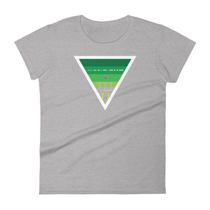 ICIH2P - Brass Valves - Green Triangle - Women's Short Sleeve T-shirt