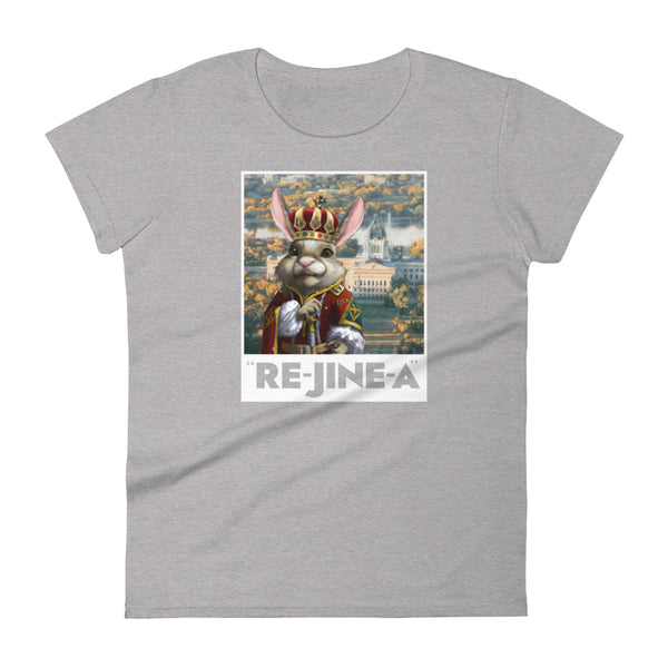 The Jackrabbit King of Re-jine-a - Women's Short Sleeve T-shirt