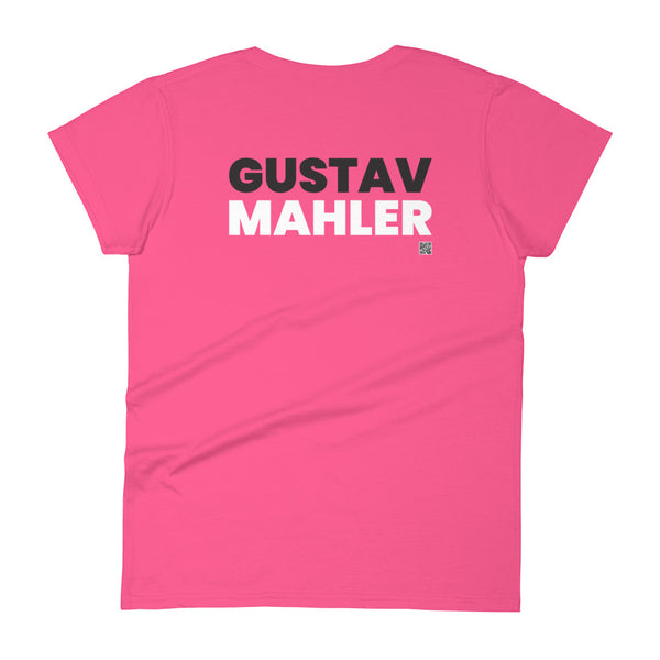 Gustav Mahler - Tiny Text Portrait - Women's Short Sleeve T-shirt