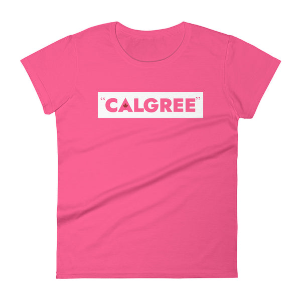 Calgree - Women's Short Sleeve T-shirt (Maple Leaf Back)