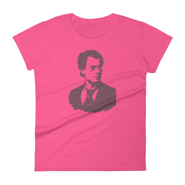 Gustav Mahler - Tiny Text Portrait - Women's Short Sleeve T-shirt