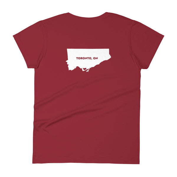 Tronna (Toronto Map Back) - Women's Short Sleeve T-shirt