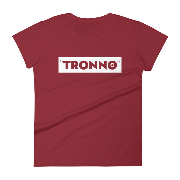 Tronno - Women's Short Sleeve T-shirt (Maple Leaf Back)