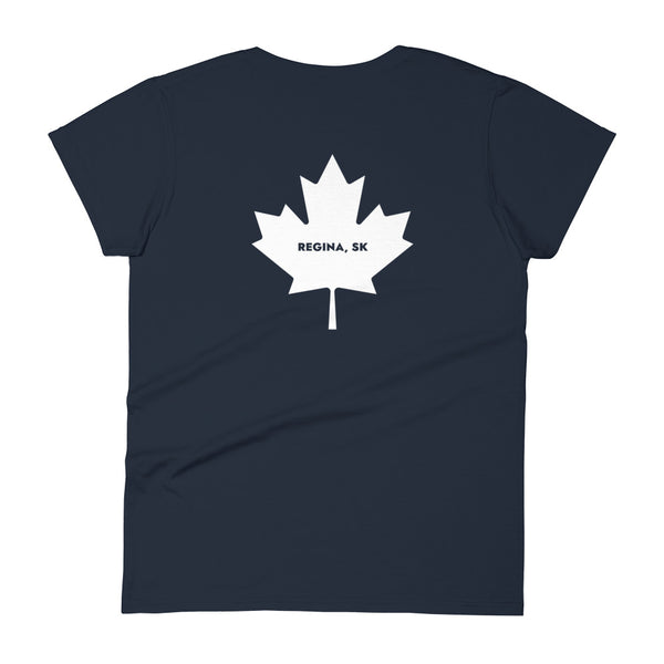 Re-jine-a (Maple Leaf Back) - Women's Short Sleeve T-shirt