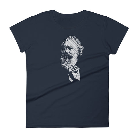 Johannes Brahms - Tiny Text Portrait - Women's Short Sleeve T-shirt