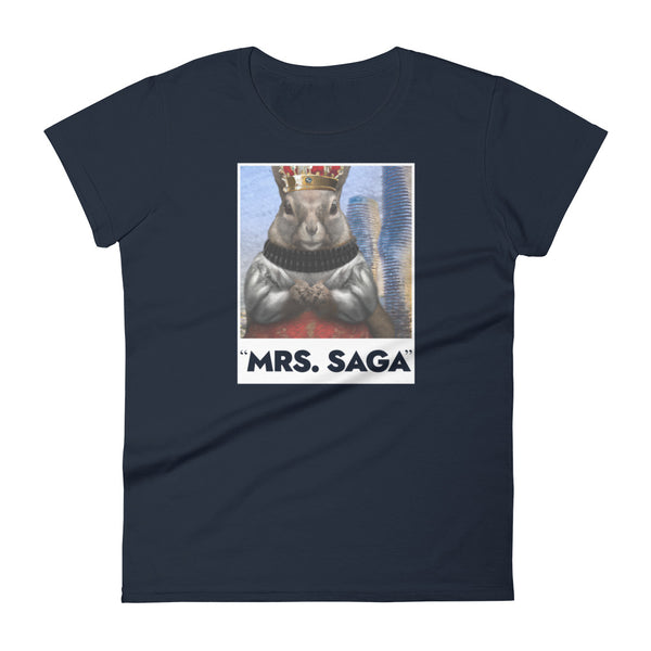 The Squirrel Queen of Mrs. Saga - Women's Short Sleeve T-shirt