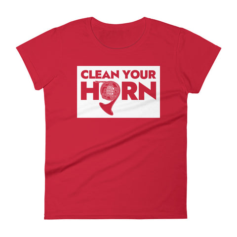 Clean your horn - French Horn - Women's Short Sleeve T-shirt