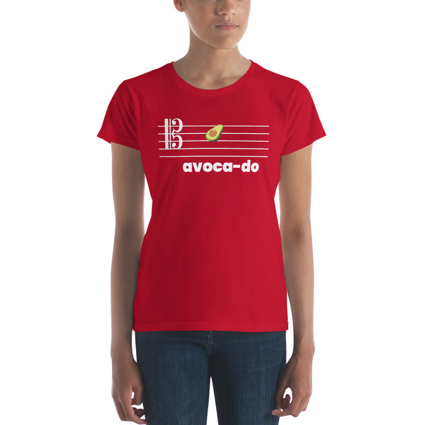 Avoca-do - Tenor Clef - Women's Short Sleeve T-shirt