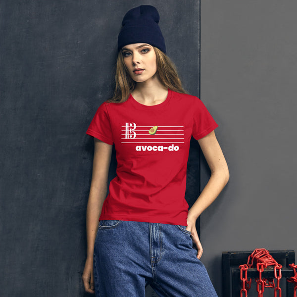 Avoca-do - Tenor Clef - Women's Short Sleeve T-shirt