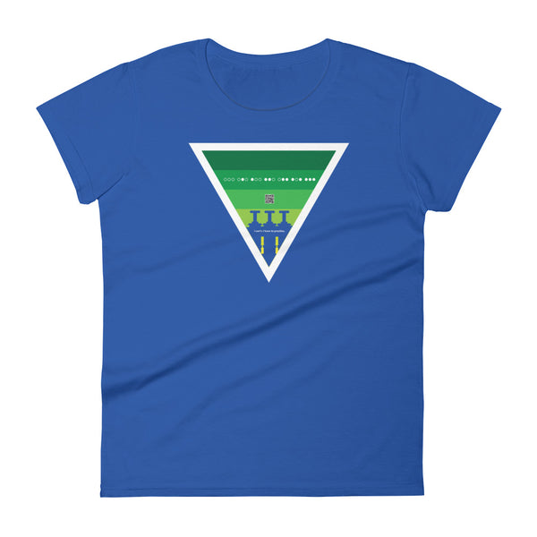 ICIH2P - Brass Valves - Green Triangle - Women's Short Sleeve T-shirt