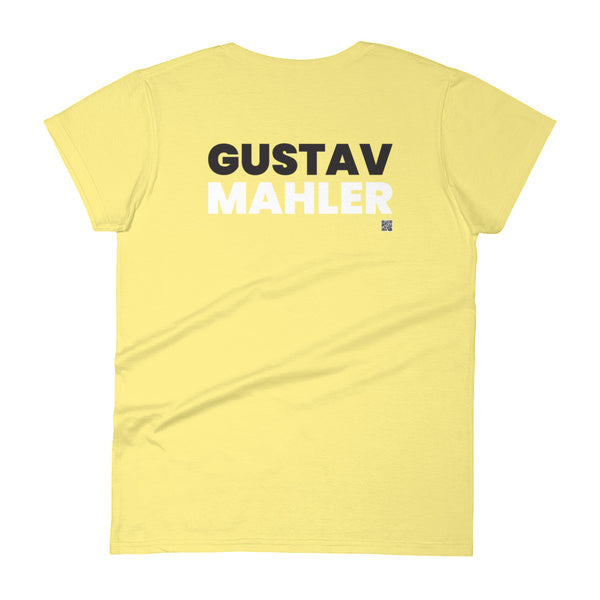 Gustav Mahler - Tiny Text Portrait - Women's Short Sleeve T-shirt