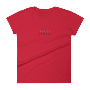 Nudist Apparel - Women's Embroidered Short Sleeve T-shirt