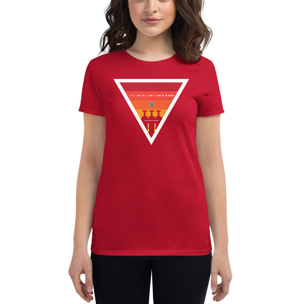 ICIH2P - Brass Valves - Warm Triangle - Women's Short Sleeve T-shirt