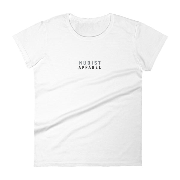 Nudist Apparel - Women's Embroidered Short Sleeve T-shirt